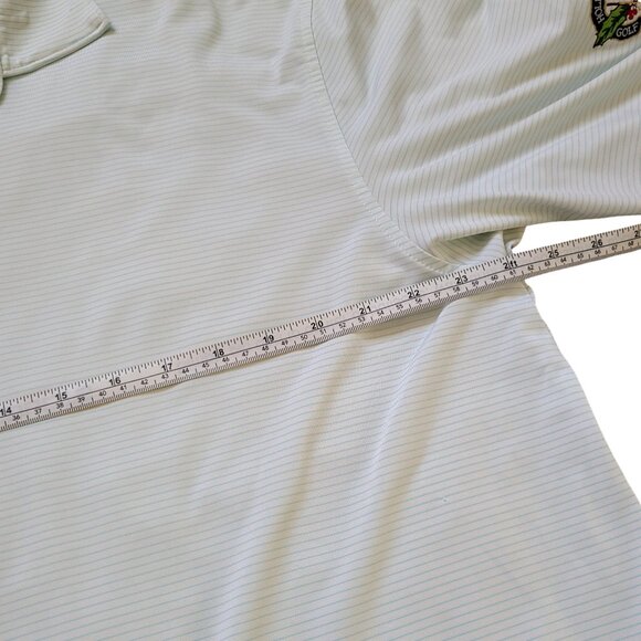 Peter Millar Summer Comfort Golf Polo Shirt Mens Large Green Stretch Performance - Picture 9 of 14